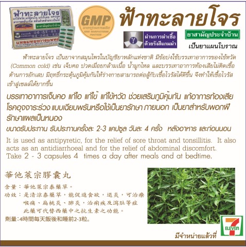 ขายส่ง ฟ้าทะลายโจรชนิดแคบซูล ขายส่ง ฟ้าทะลายโจรชนิดแคบซูล